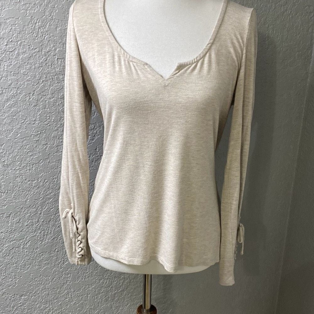 NWT Idyllwind Miranda Lambert corset tie wrist long sleeve trusties shirt L